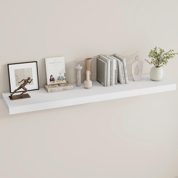 Dreamland 55 Inches Floating Shelves for Wall, 9.8" Deep Long Floating Shelves Set of 1, Large Display & Storage Shelf, Wall 
