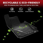LASFIT Floor Mats Fit for 2020-2025 2026 BMW X6 G06 M M50i M60i sDrive40i xDrive40i, Custom Fit TPE All Weather Waterproof Floor Liners Front & Rear Rows Car Mat, Black