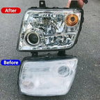 Headlight Restoration Kit, Car Headlight Glass Scratch Renovation Tool, Automobile Headlight Lens Polish Repair Tool with UV 