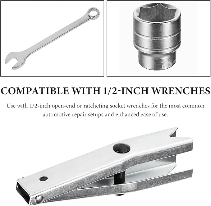 Door Spring Tool, Sturdy Metal Car Door Hinge Spring Compressor Tool Fit 1/2 Inch Wrenches, Professional Repairing Tools for 