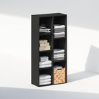 Furinno Reed Closet Organizers and Storage, 7-Cube Closet Organizer, Open Shelf Closet Storage, for Wardrobe, Bedroom, Living