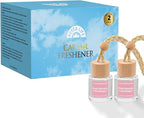 HoogaLife Car Air Freshener Diffuser 2 Pack Hanging Air Freshener Diffuser - Pink Sparkle Champagne Fragrance Oil Air Diffuse