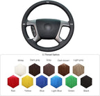 MEWANT Steering Wheel Cover for Chevy 2008-2013 Silverado 1500 / Chevy Silverado 2500 3500/2007-2013 2014 Tahoe / 2007-2014 Suburban 1500/2007-2013 Avalanche 1500/2009-2015 Traverse/Express