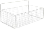 PRETYZOOM Wire Hanging Wall Basket, Wire Metal Organizing Baskets for Kitchen, Bathroom, Space-Saving Wall Mount Organizer (1