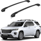 330lbs Lockable Roof Rack Cross Bars Compatible with Chevrolet Chevy Traverse 2022 2023 2024 2025 2026, Aluminum Roof Rails Crossbar for Rooftop Cargo Luggage Kayak Canoe Snowboard Rack