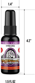 BluntPower (Dreams, 1 Pack) Concentrated Air Freshener for Room and Car Spray - Oil-Based Diffuser Spray Bottle - Long-Lastin