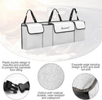 Car Trunk Organizer and Storage, Backseat Hanging Organizer for SUV, Truck, MPV, Waterproof, Collapsible Cargo Storage Bag