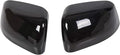 ALMULOO Pair Mirror Covers Compatible with 2011-2020 Jeep Grand Cherokee/Dodge Durango Top Half Side Door Rearview Mirror Cap Glossy Black Trim 2Pcs