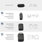 BAGSMART 6 Set /4 Set/2 Set Compression Packing Cubes for Travel, Lightweight Luggage Organizer Bags, Durable Space Saver Bag