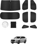 8PCS Window Shades for Honda CRV(2023-2025) Accessories – Full Coverage Sun Shade for Side Windows, Rear Triangular & Windshield – UV Protection & Privacy for Camping, Napping, Relaxing