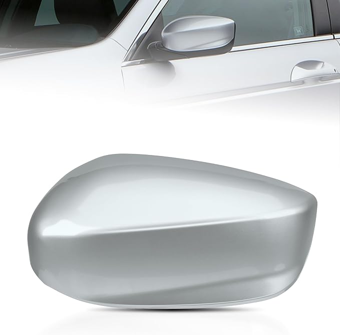 Silver Driver Side Mirror Cover Rear View Mirror Cap Compatible with 8th Gen Accord Sedan 2008 2009 2010 2011 2012