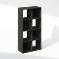 Furinno PELLI Book Shelf, 8-Cube Bookshelf, Horizontal Cube Storage Organizer Bookcase, 11.7 x 23.7 x 47, for Living Room, Be