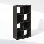Furinno PELLI Book Shelf, 8-Cube Bookshelf, Horizontal Cube Storage Organizer Bookcase, 11.7 x 23.7 x 47, for Living Room, Be