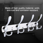 Stainless Steel Wall Hooks for Clothes, Multifunctional Towel Hat Rack Organizer, Wall Mounted Coat Rack Durable Hangers for 