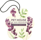 One Fur All Pet House Car Air Freshener - Lavender Green Tea Pack of 4 - Non-toxic Car Air Freshener - Pet-Friendly Air Fresh
