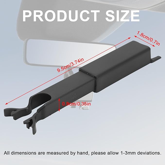 KIMISS Rearview Mirror Wire Cover, for 1999‑2007 ABS Windshield Mirror Wire Cover Impact Mirror Wiring Cover