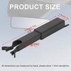 KIMISS Rearview Mirror Wire Cover, for 1999‑2007 ABS Windshield Mirror Wire Cover Impact Mirror Wiring Cover