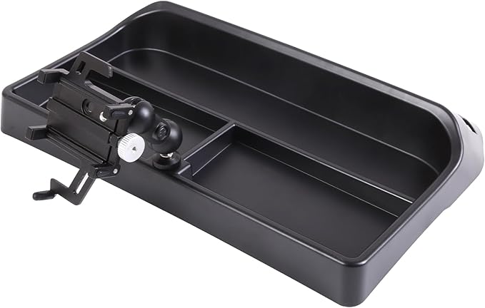 Aunginsy Center Console Dash Storage Tray with Mobile Phone Mount Compatible with Hummer H3 2005-2009, Car Dashboard Multi-Functional Phone Holder Storage Box Dash Organizer Tray Insert Accessories
