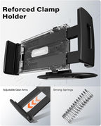 APPS2Car for Sturdy iPad Holder for Car CD Slot Tablet Mount, 2-in-1 Universal 4.7-11" Holder for iPad Pro 11 Air Mini, iPhone, Galaxy Z Fold, Adjustable 360° Rotation, Road Trip Essentials