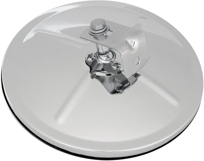 GG Grand General 33331 Stainless Steel 7” Convex Blind Spot Mirror with Center Mount for Trucks, Buses, Utility Vehicles and More
