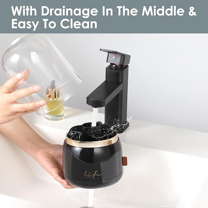 Toothbrush Holders for Bathrooms,Rotating 5-Slot with Cover and Draining Water,Kids Electric Toothbrush Holder and Toothpaste
