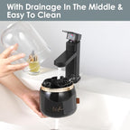 Toothbrush Holders for Bathrooms,Rotating 5-Slot with Cover and Draining Water,Kids Electric Toothbrush Holder and Toothpaste