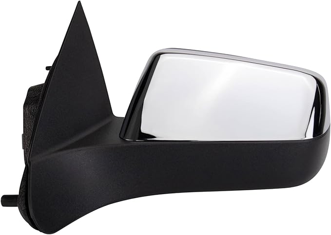 TRQ Driver & Passenger Side Power Heated Mirror Set Smooth Black Textured Compatible with 2008-2011 Ford Focus FO1320319 FO13