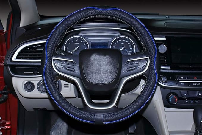 Mayco Bell Large Size Steering Wheel Cover Anti-Slip,Safety,Soft,Breathable,Durable,Full Surround,Comfortable Grip Microfiber