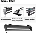 Adjustable Sliding Clothes Rail, Extendable Wardrobe Rod for Pull-Out Hanger Rack, 360-560Mm Closet Organizer for Scarves, Je
