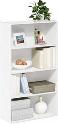 Furinno PASIR Book Shelf, 4-Tier Bookshelf, Bookcase with Open Shelf, 9.4 x 23.6 x 41.7, for Living Room, Bedroom, Home Offic