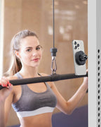 APPS2Car Magnetic Phone Holder for Gym, Alloy Base & Ball Joint, Attach to Metal Surfaces, Dual Magnetic Phone Mount for MagSafe iPhone 12-17 Series