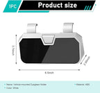 Car Sun Visor Sunglass Box, Car Visor Clip ABS Eyeglasses Storage, Universal Auto Sunvisor Accessories Organizer Box for Most Vehicles, Trucks, SUVs (White)