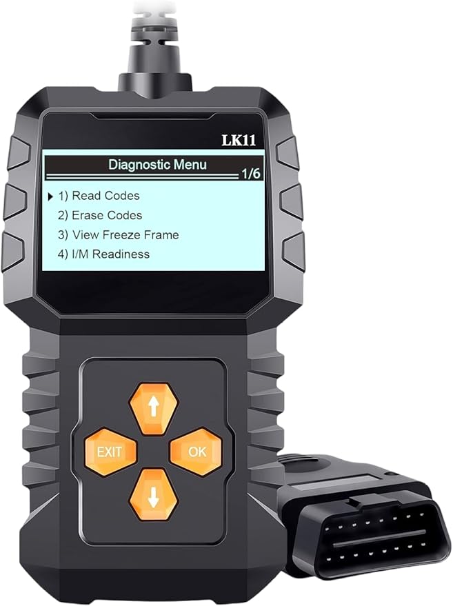 OBD2 Scanner Ease Setup Plug-Play: Clear Reset Engine Error Code Professional Code Reader Diagnostic Scan Tools with Freeze