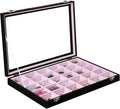 Stratalife Jewelry Organizer Earring Holder Jewelry Tray with Lid Earring Storage Drawer Organizer Earring Ring Storage for W
