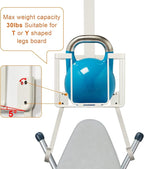 ORLESS Over The Door/Wall Mount Ironing Board Hanger, Laundry Room Iron and Ironing Caddy Board Storage Holder White