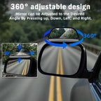 Blind Spot Mirror 2 Pack Car Side Mirror Blindspot Adjustable Car Auxiliary Wide Angle Side Rearview Mirror for Car SUV Truck RV