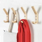 Wooden Coat Hooks Wall Hooks,Natural Oak Wood Hooks Decorative Vintage Wood Wall Hooks Organizer Heavy Duty Wall Mounted Hook