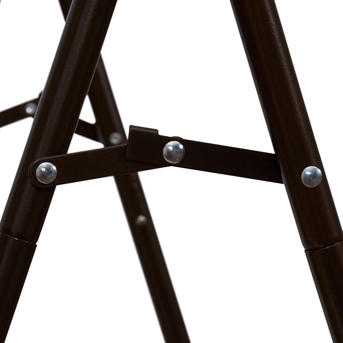 Household Essentials Valet Folding Clothes Rack, Strong Metal X-Frame, Chic Design, Great for Guest and Dressing Rooms, Porta