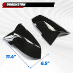 ECOTRIC Door Mirror Caps Side Mirror Covers Compatible with BMW F20 F21 F23 F30 F31 F32 F33 F34 F36 F87 X1 E84 Glossy Black Rearview Replacement for 51167292745 51167292746 51162222543 51162222544