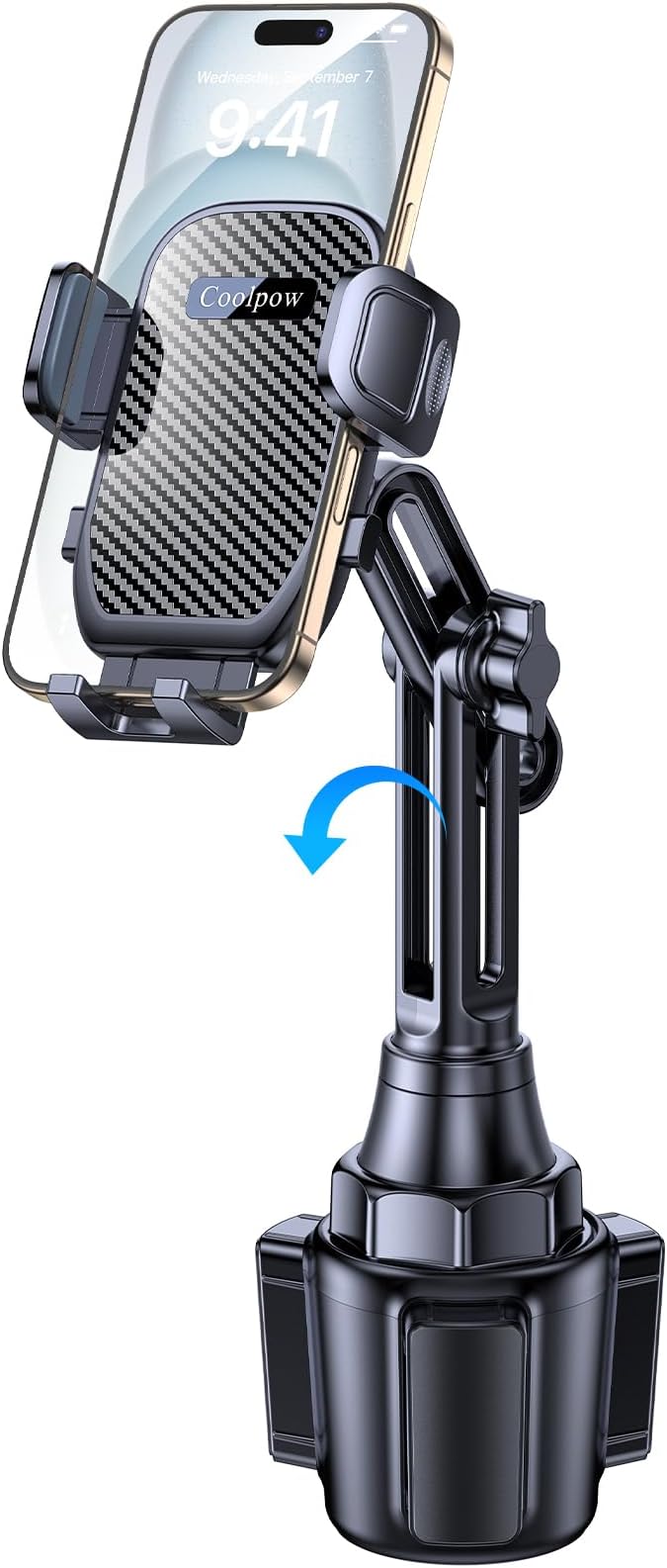 Coolpow Cup Holder Phone Holder for Car Phone Holder Cup Holder Phone Mount【Ultra Stable & Never Shake】 Phone Holders for You
