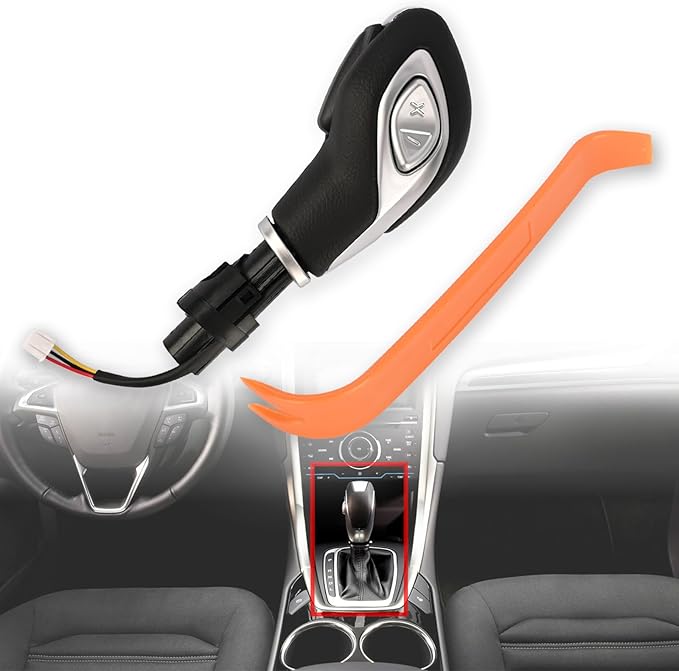Automatic Gear Shift Knob Handle with Button DG9Z-7213-EA for Ford Fusion 2013-2016 / Escape 2013-2016 / Transit 2015-2019 / 