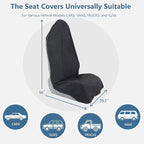 Towel Car Seat Covers - Super Absorbent Front Seat Protectors for Gym, Pets & Travel | Quick-Dry Towel Fabric | Universal Non