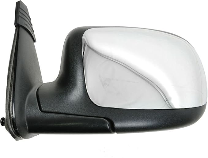 TRQ 2 Piece Driver and Passenger Side Mirror Assembly Set Manual Adjustment No Heat No Memory Chrome Compatible with 1999-200
