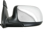 TRQ 2 Piece Driver and Passenger Side Mirror Assembly Set Manual Adjustment No Heat No Memory Chrome Compatible with 1999-200