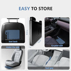 Steering Wheel Tray, Car Food Tray, Car Desk for Laptop, Multipurpose Car Table for Eating & Work, Adjustable Car Tray with Drawer and Anti-Slip Protective Adhesive
