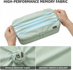 4 Piece Compression Packing Cubes for 3–7 Day Travel, Lightweight Travel Organizers with Breathable Mesh, Double-Zipper Packi