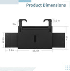 Adjustable Car Steering Wheel Tray, Expandable Car Desk with Rotatable Clip for Laptop & Food, Multipurpose Portable Table for Eating, Working, Gaming