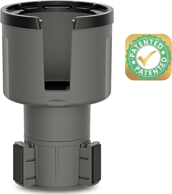 Swigzy Car Cup Holder Expander Adapter for Large Water Bottles - [Patented & Upgraded] - Holds: Hydro-Flask, Yeti, Nalgene, O