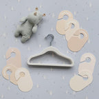 3 Sprouts Baby Closet Organizer Set - 15 Nursery Hangers with 8 Size Dividers, Closet Dividers for Baby Clothes and Clothes O