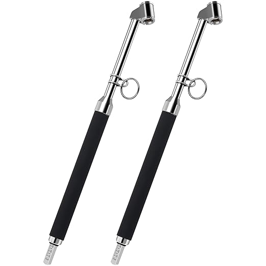 SAFELIFE Tire Pressure Gauge Dual Head Truck Tire Pressure Gauge 10-150PSI, Heavy Duty Stainless Steel Tire Gauge with Two-Sided Aluminum Scaleplate for Cars Trucks RV Van 2 Pack